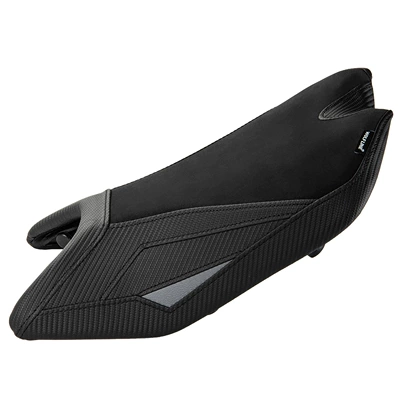 Motorcycle cushion, rear seat cover rear hump - front-seat-cushion-grey