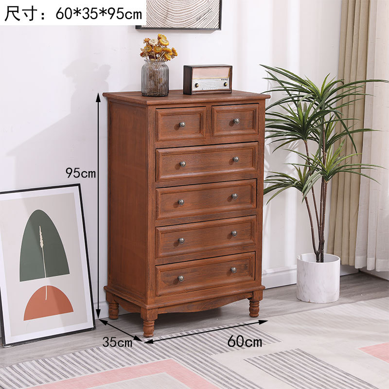 Fábrica directa de cinco cubículos de madera sólida gabinete de almacenamiento sala de estar dormitorio cabecera de cama retrógrado pequeño gabinete borde del estante image 12