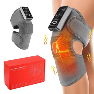 Electric heating knee pad self-heating knee massage instrument warm old cold leg LCD temperature control hot compress joint massage instrument
