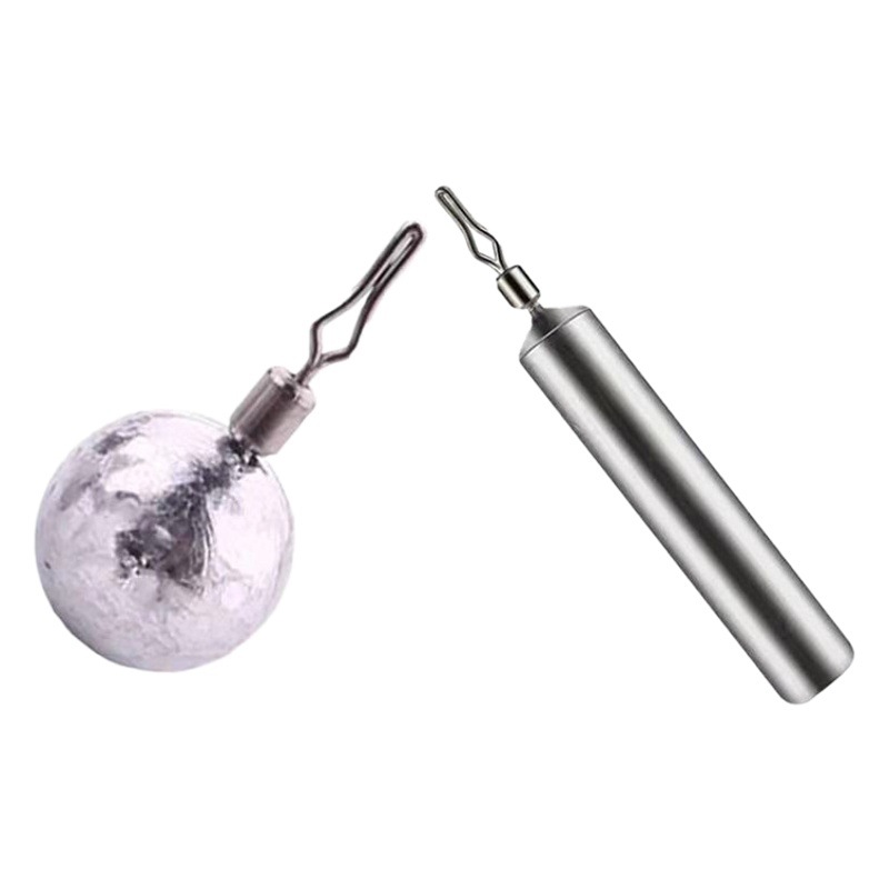 Anti-hanging bottom upside down lead pendant counterweight lead pendant cylindrical with swivel inverted fishing pendant cylindrical round inverted fishing lead pendant