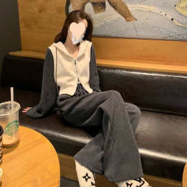 高级感卫衣运动服套装女秋季宽松显瘦小个子时尚阔腿裤休闲两件套