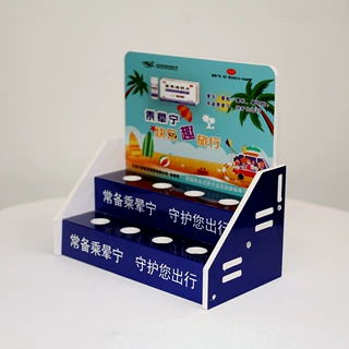 厂家直供产品展示架PVC台面展示盒雪弗板台面陈列盒可拆装展架
