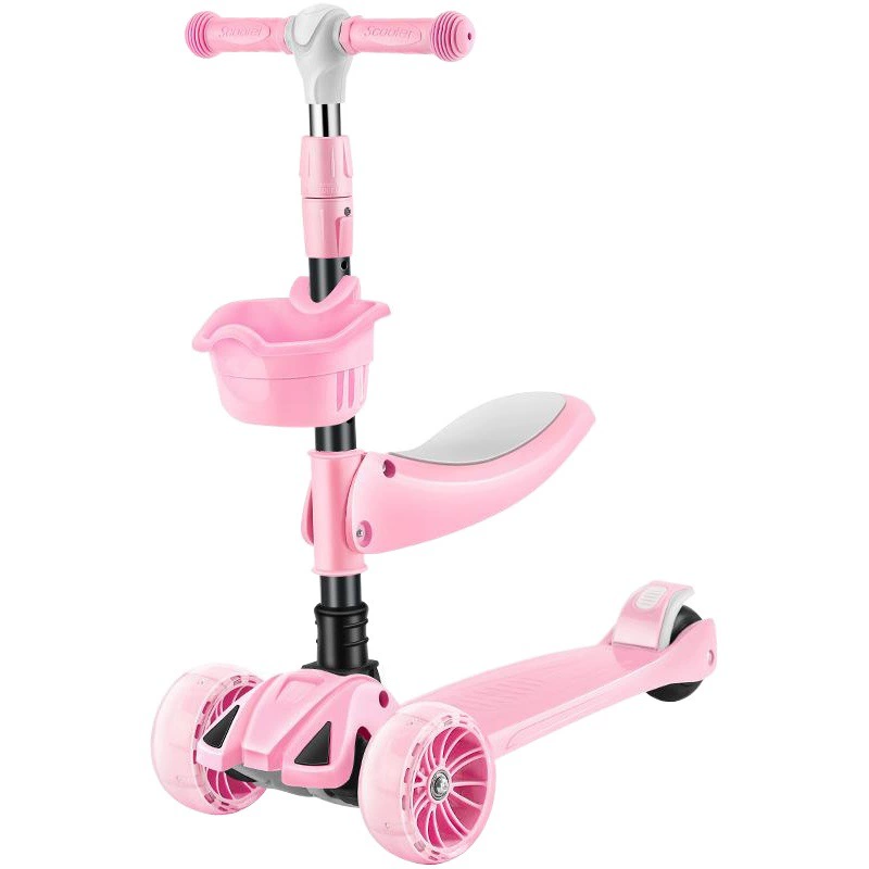 Новый Детский самокат три-в-одном складной детский самокат-вспышка может сидеть скользкая машина поколения