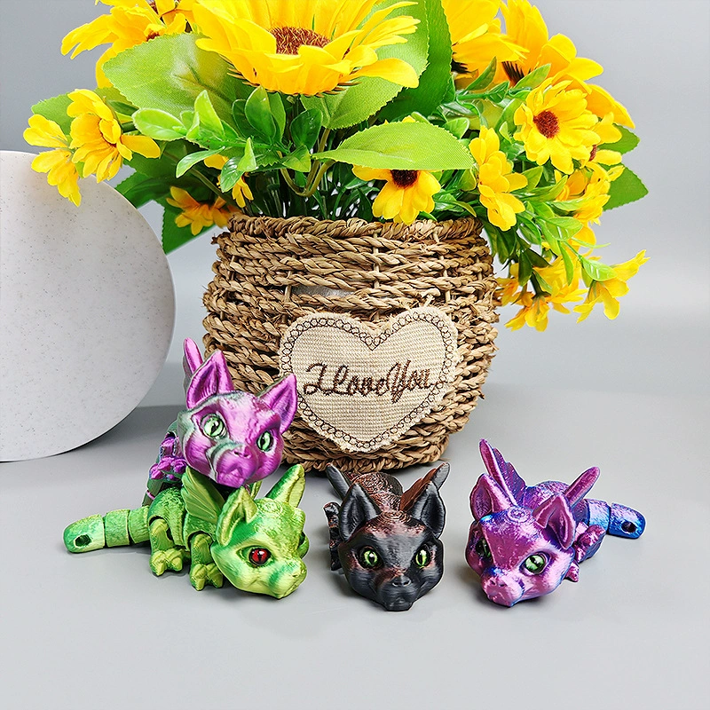 Оптовая продажа, 3D печатная летучая мышь, свинья, креативные милые ремесла, легкие детские игрушки, украшения, украшения на Хэллоуин, подарки