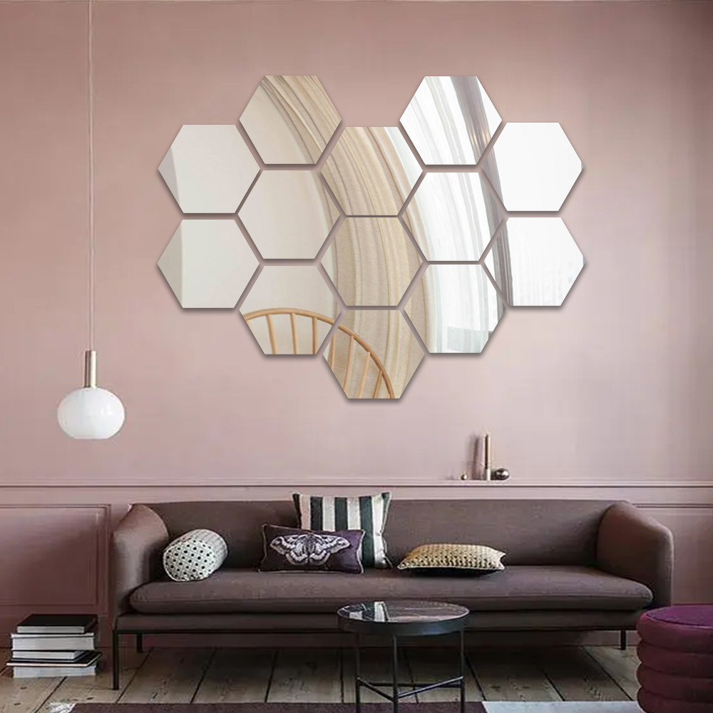 3d Acrylic Mirror Wall Stickers Creative Waterproof Decor_voghion.com