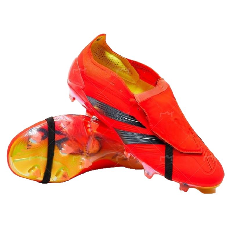 Zapatos de fútbol FG de caña alta, muy vendidos en el extranjero, completamente tejidos con cordones, un par disponible para la venta, buscamos agentes.