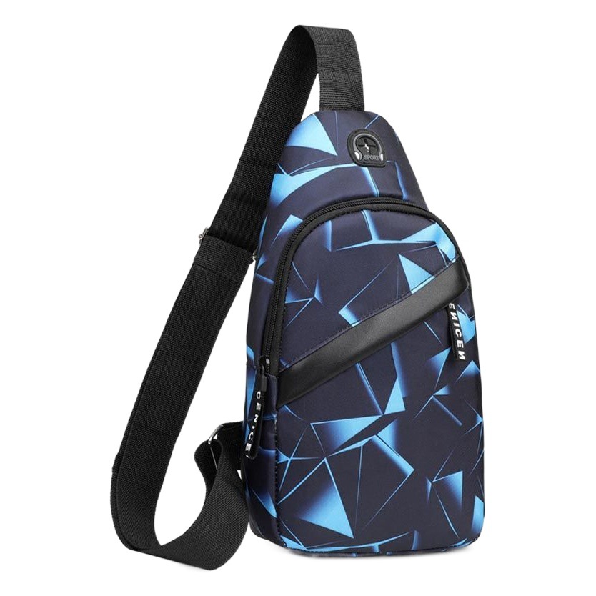 En stock bolso de pecho de los hombres bolso de la cintura bolso crossbody auricular multi-función bolsa de viaje bolso de negocios casual