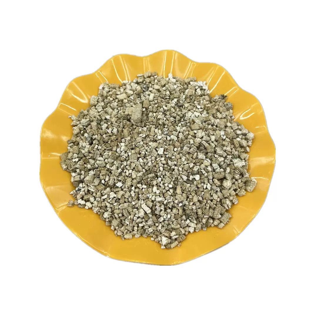 蛭石金黄色膨胀蛭石防火隔热保温蛭石粉育苗播种银白膨胀蛭石批发