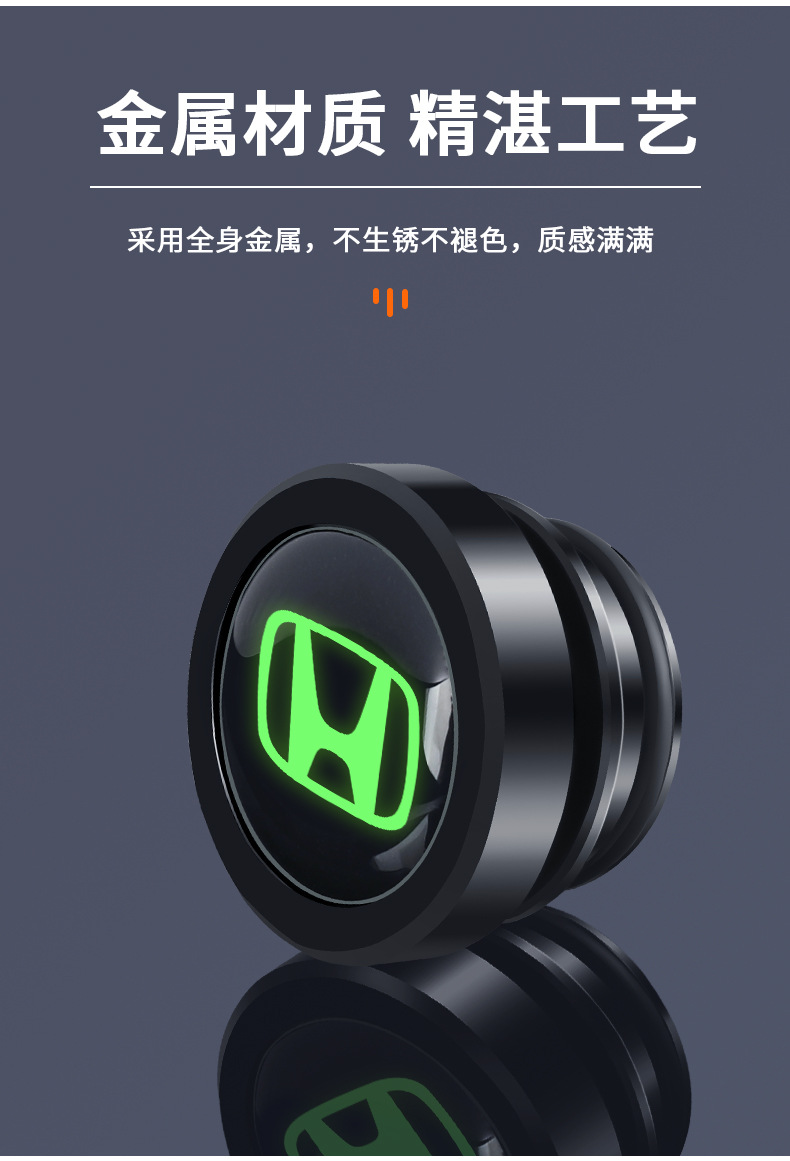 Suitable for Honda Fit Accord Civic Odyssey CRV car cigarette lighter dust plug aluminum alloy protective cover