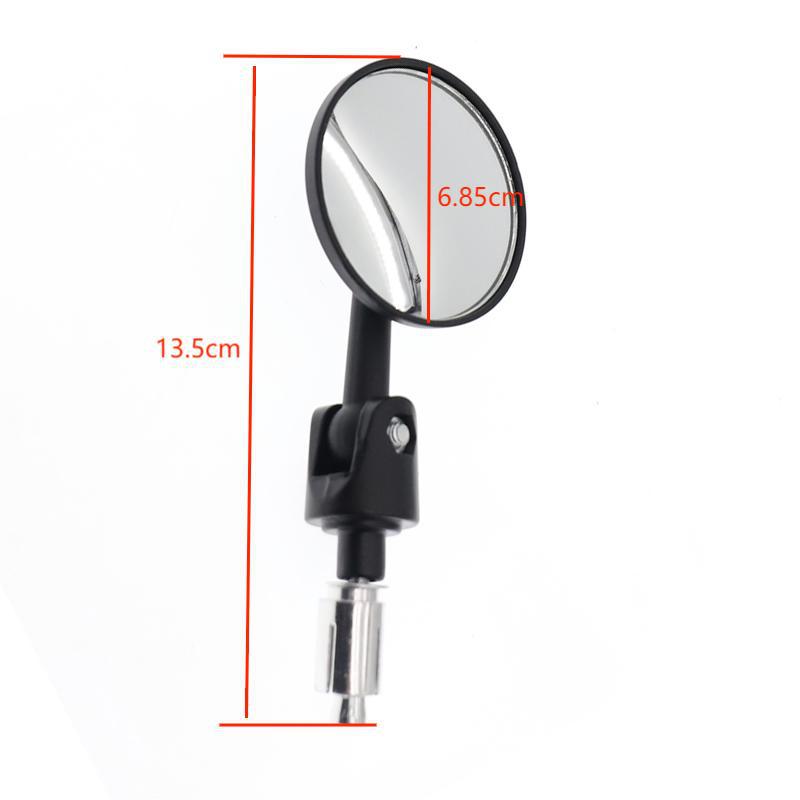 Espejo retrovisor modificado para motocicleta general, espejo redondo pequeño, espejo de muslo de pollo de Taiwán, adecuado para ternero/pequeño mono