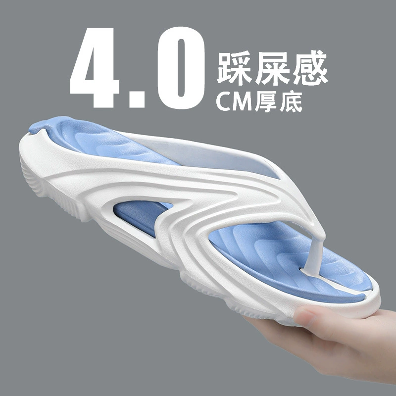 Мужские шлепанцы лето 2025, пляжная обувь, повседневные, для пар, больших размеров, нескользящие, кроссоверные тапочки