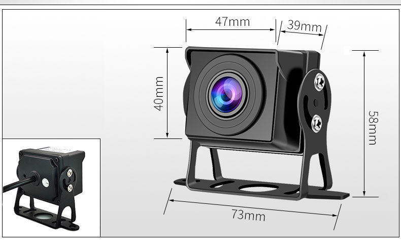 4-channel surveillance dashcam for large trucks, featuring high-definition 1080P full-color night vision and a panoramic rear-view camera