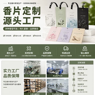 汽车用香片挂件空气香薰片挂饰纸质车载除异味香氛片LOGO图案定制