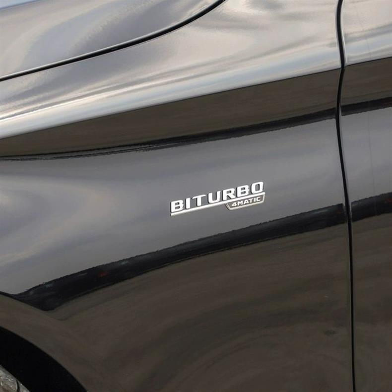 Mercedes-Benz AMG emblem, new E-Class and C-Class modifications, C43, C63S, E53, E63S, rear and side emblems, black modification decals