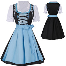 大码啤酒节服装德国传统巴伐利亚服饰连衣裙万圣节服装成人女现货