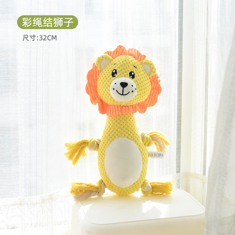 Corgi Golden Retriever lindo dinosaurio suministros para mascotas interactivo alivio tapado Juguete de perro transfronterizo sonido de felpa molar resistente a los mordiscos