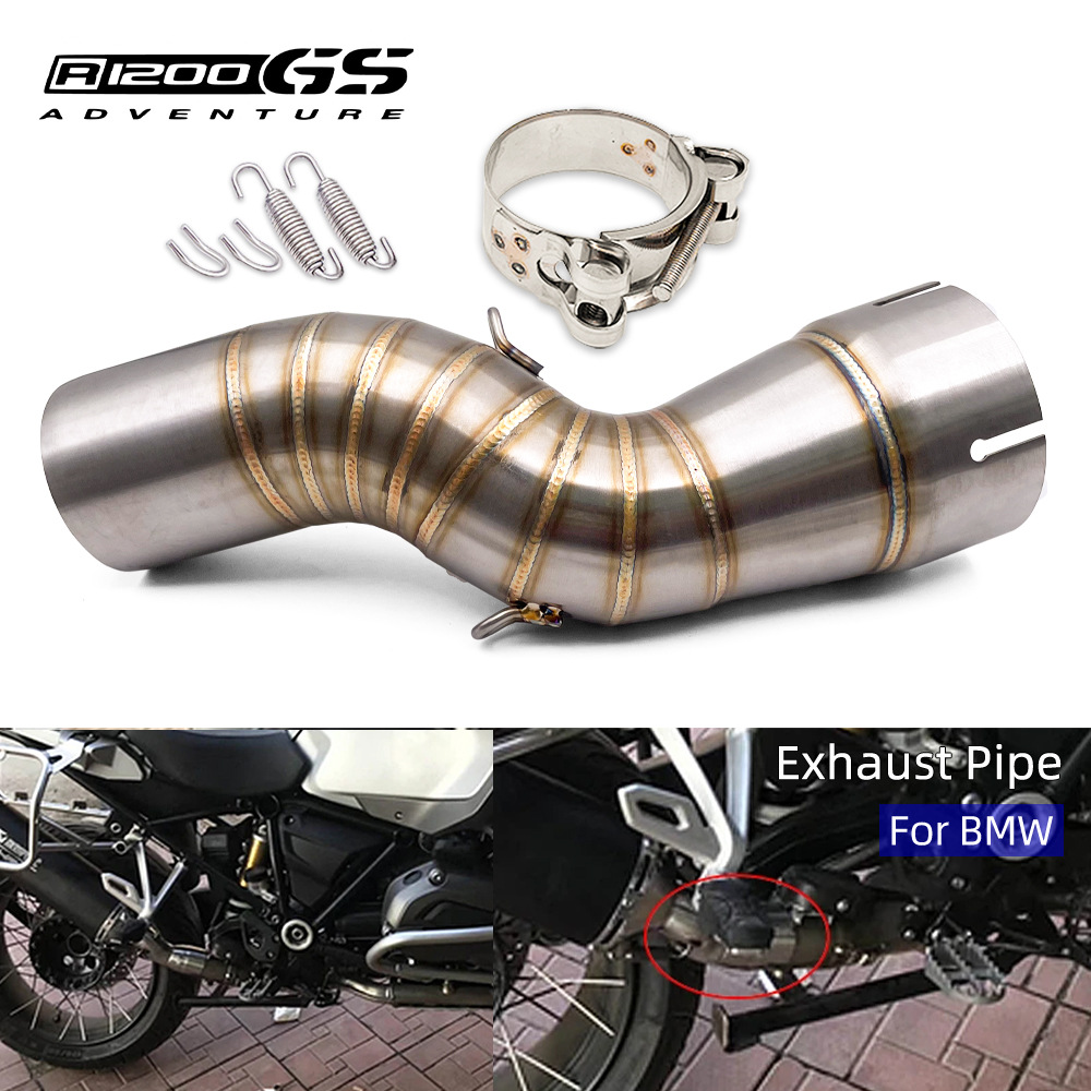 Applicable to BMW R1200GS ADV 2013-2019 motorcycle modified exhaust pipe stainless steel middle section adapter