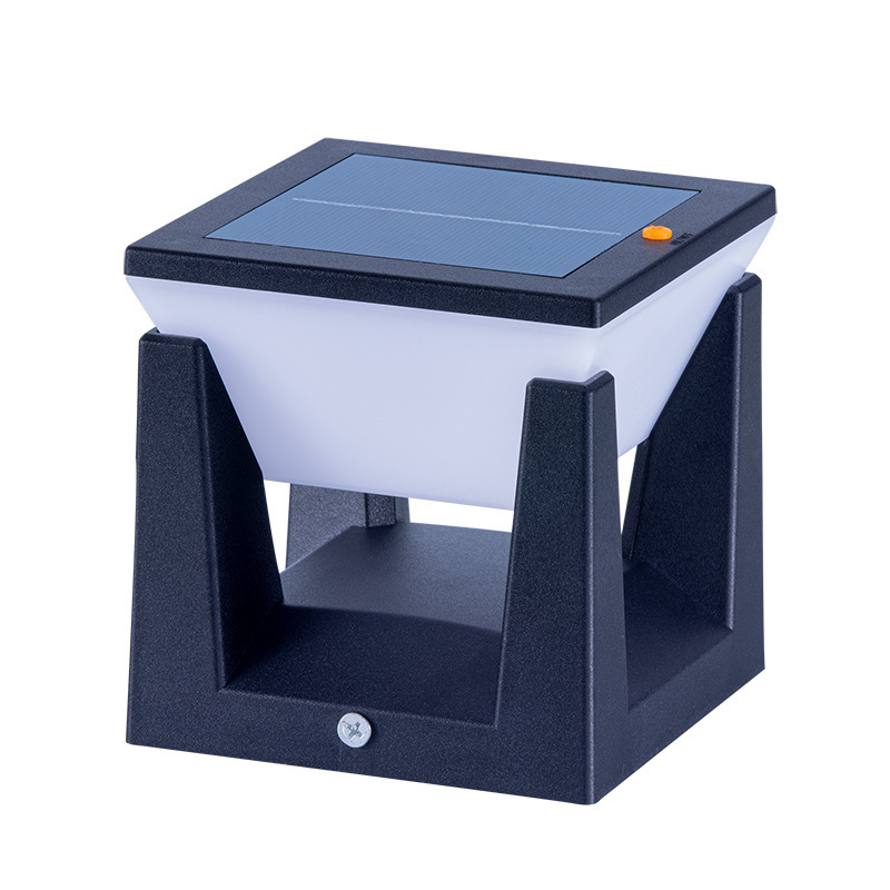 Lámpara Solar de Poste para Comercio Transfronterizo, Nueva, para Hogar, Villa, Patio, Puerta, Valla, Exterior, Impermeable