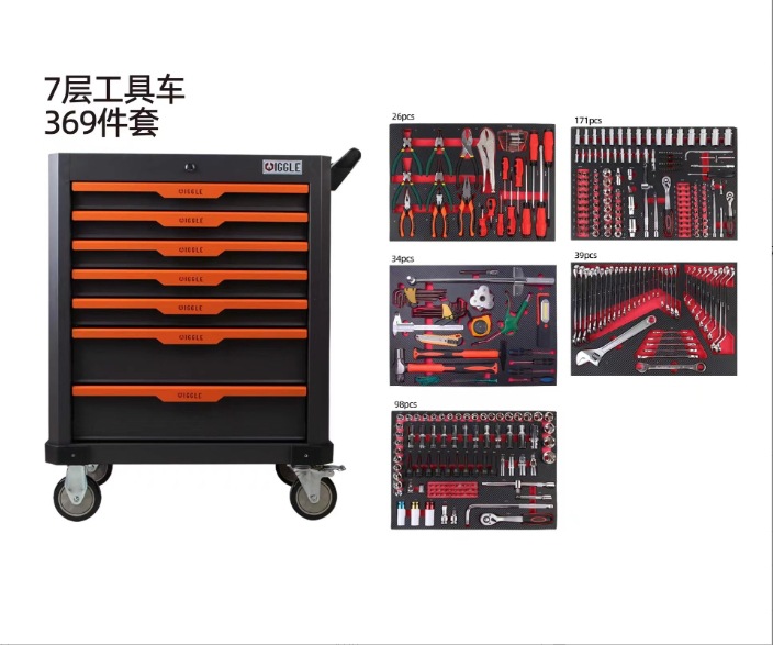 Carro de herramientas para automóviles, gabinete móvil, gabinete de herramientas pesadas, herramientas de manga, gabinete de piezas multicapa, juego completo de salón de belleza