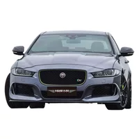 Углеродное волокно небольшой обнесен для 2016 Jaguar XEL передняя губа боковая юбка заднее губное заднее крыло автомобильной модификации аксессуары