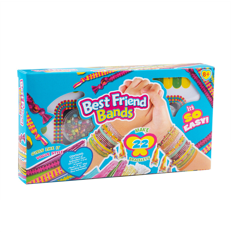 Pulsera de bricolaje para niños transfronterizos cuentas sueltas pulsera tejida juguete creativo cuerda hecha a mano con cuentas cuerda joyería Niña