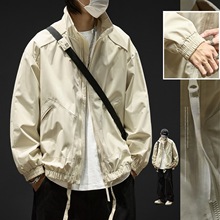 夹克外套男潮牌高级感春秋立领棒球服男生美式冲锋衣秋季飞行服