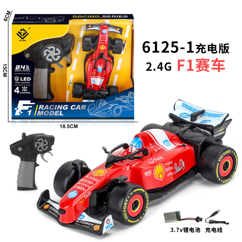 Mini coche de control remoto transfronterizo de Fórmula 1 2.4G cargar 5 juguetes para niños juguetes modelo de carreras de F1