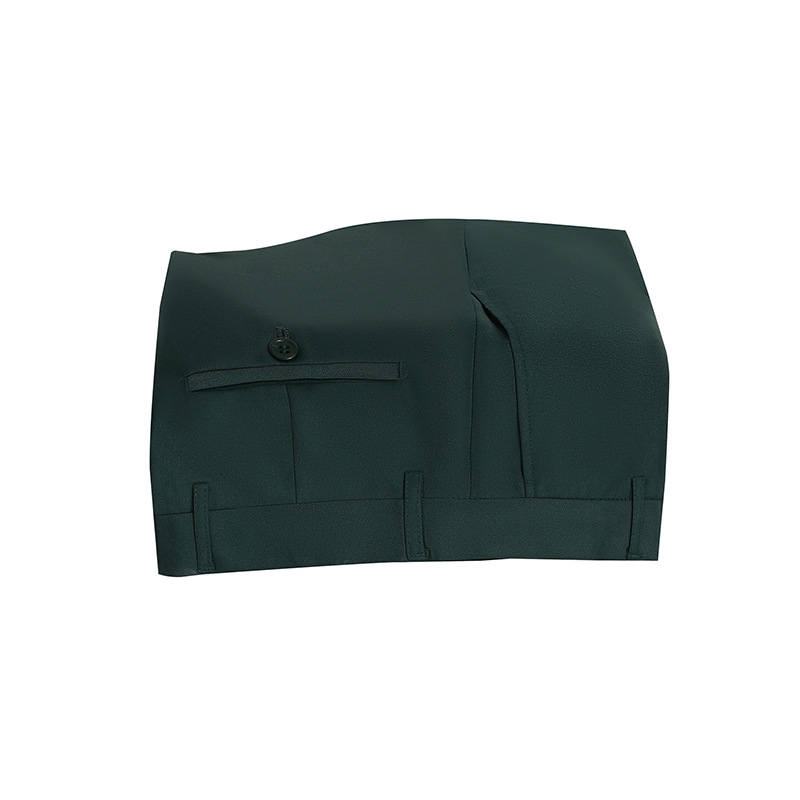 Dark green pants with elastic waist