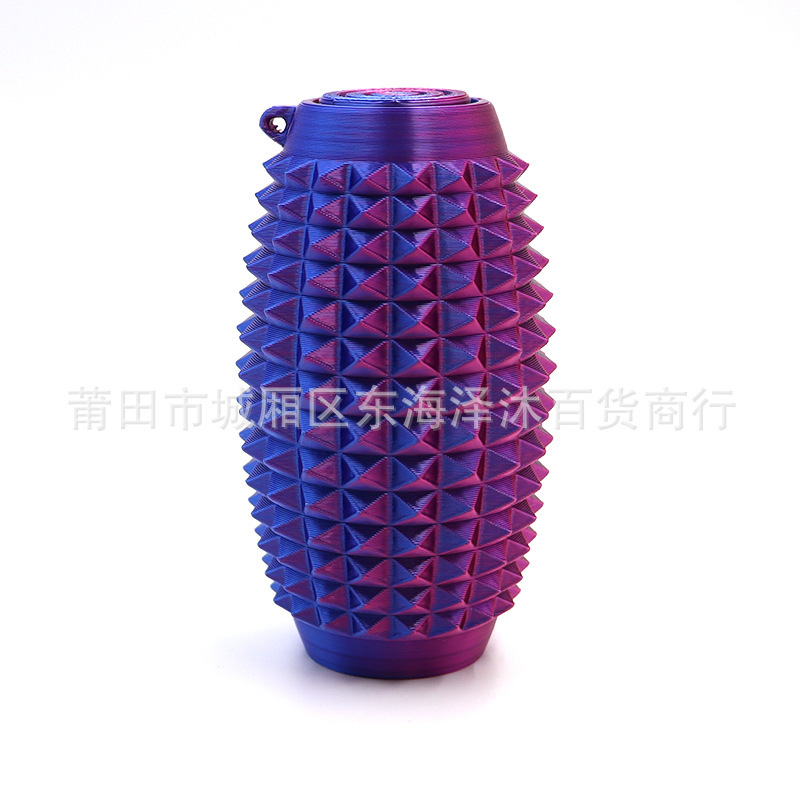 クロスボーダー 3D プリント Spiky Grippie Stim キーホルダーポータブル指先減圧マッサージキーホルダー|undefined