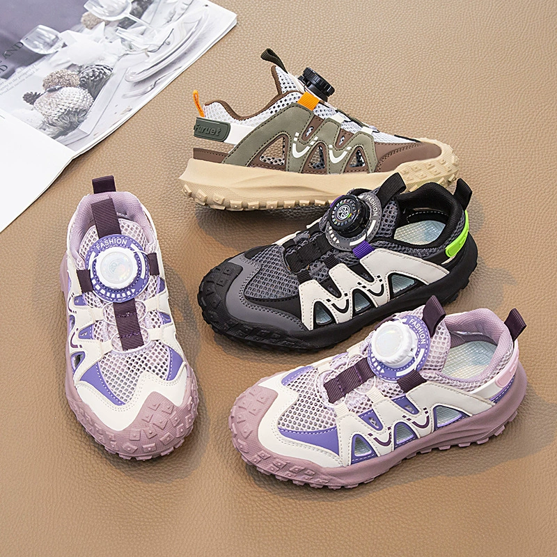 Сандалии для мальчиков летний 2024 новый спортивный детский ботинок