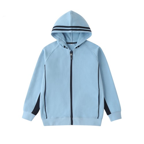 斯踏迪校服套装小学生浅湖蓝棒球服春秋款 拉链运动外套英伦风