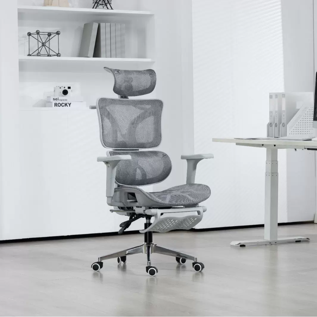 电脑椅办公椅家庭靠背座椅镂空椅学习长坐人体工学椅简约现代风