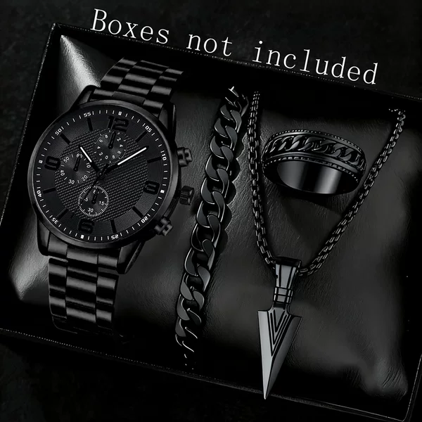 Cross-Border New Products Hot-Selling Fashion Digital Three-Eye Men's Watch with Leather Strap, Men's Wristwatch, Direct from Manufacturer, Wholesale
