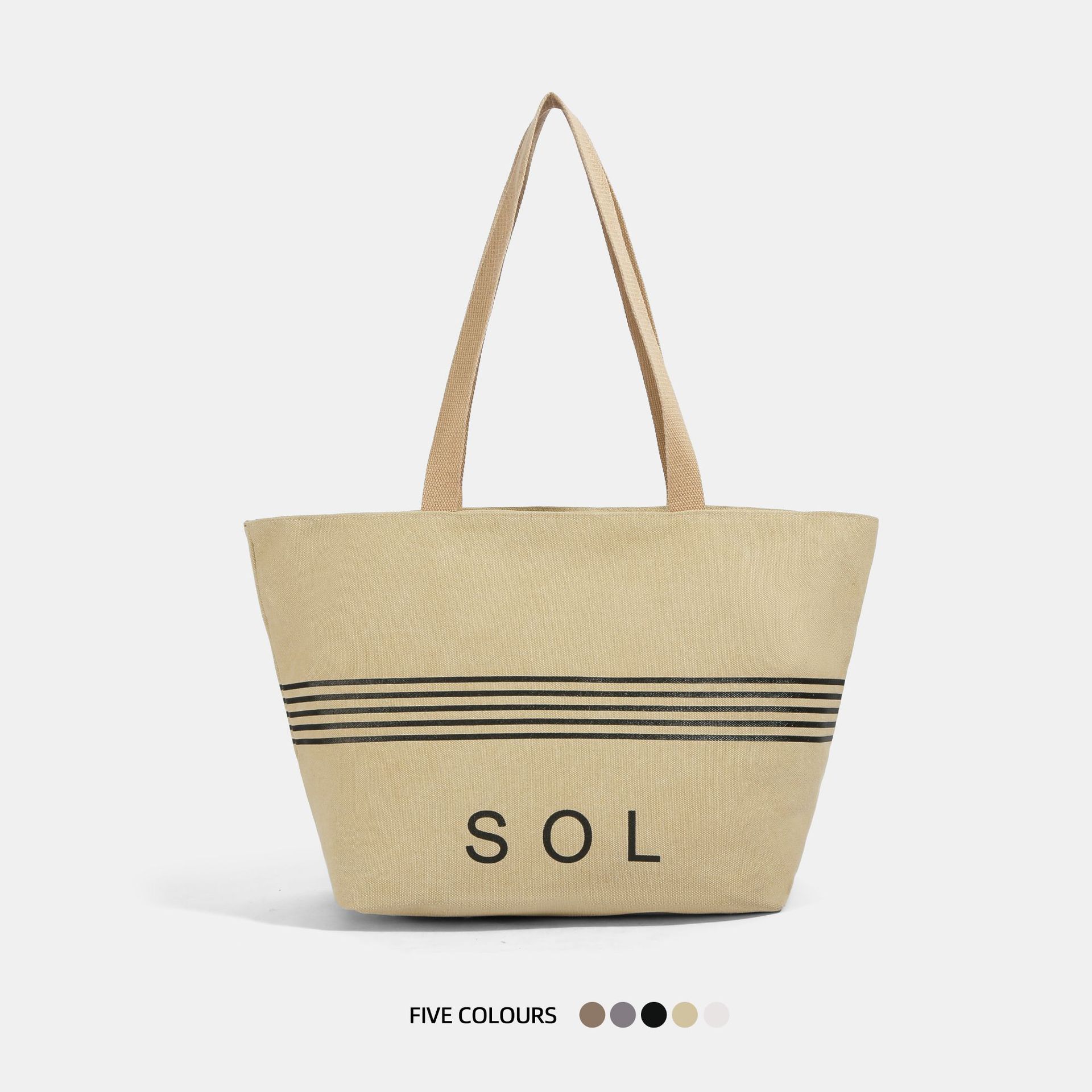 Casual Large Capacity Canvas Bag For Women 2026 New Arrival Versatile Shoulder Bag Tote Bag For College Students - Thumbnail 6