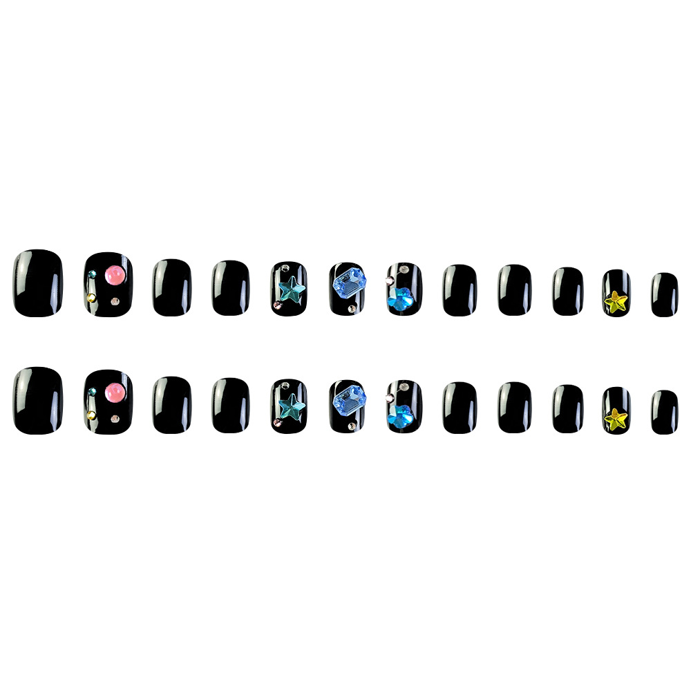 Muestras de diseño de estilo europeo y americano más vendido para usar un parche de uñas corto, medio y largo punto de perforación desmontable image 6