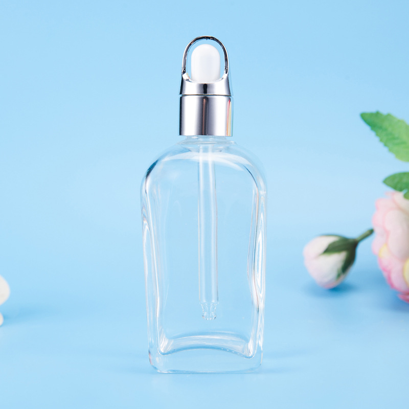 精油瓶方形螺口花篮式滴管玻璃瓶