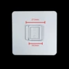 6*6 transparent 2.75 flat buckle