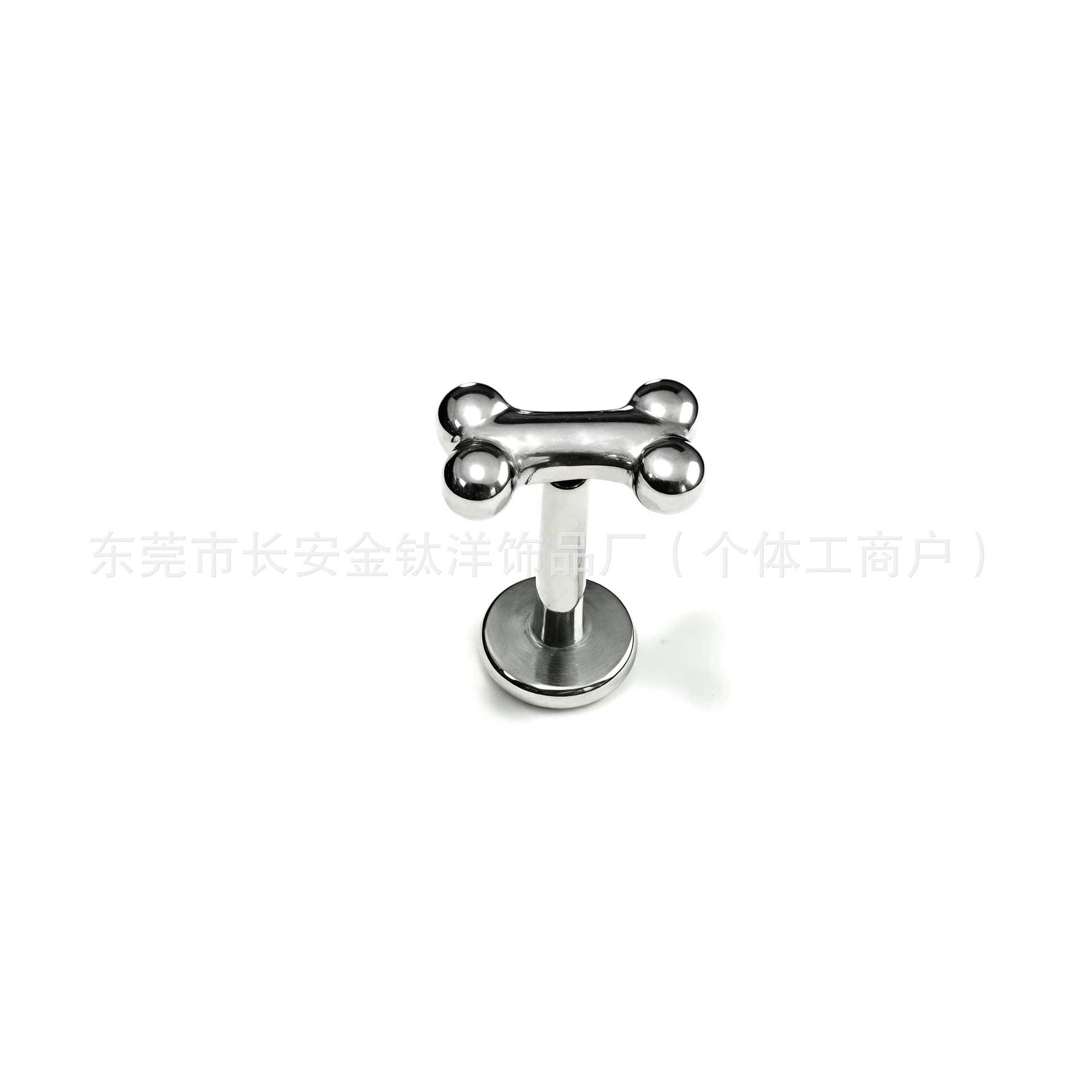 Pointed titanium steel lip stud product view