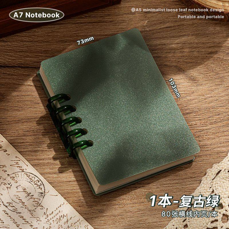 A7 portátil estudiante mini cuaderno portátil de alto valor de la cara cuaderno de mano de palabras de vuelta cuaderno de bolsillo