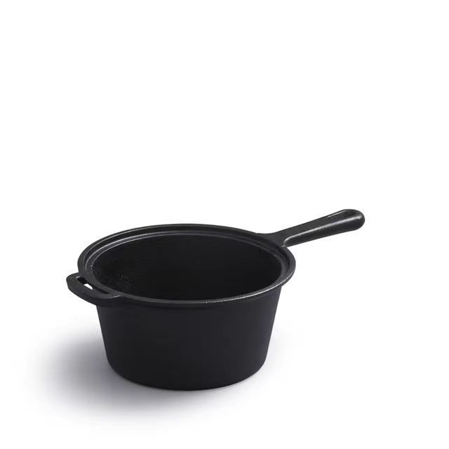 Olla para cocinar fideos, olla para sopa de leche, olla de hierro fundido para cocinar arroz/olla para leche, olla para complementos alimenticios para bebés, olla para guisos, sartén, cocina de inducción, utensilios de cocina que preservan la salud.