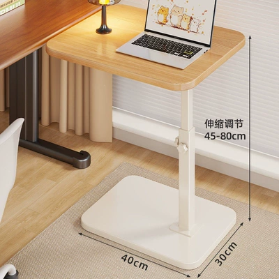 back seat, a computer desk, or a small table – Car table board - white-frame-with-natural-wood-surface