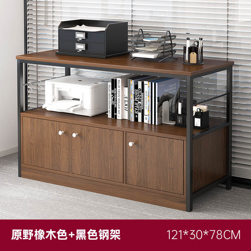 Estante de impresora Estación de oficina Locker lateral piso de escritorio multicapa archivos armario bajo gabinete de almacenamiento