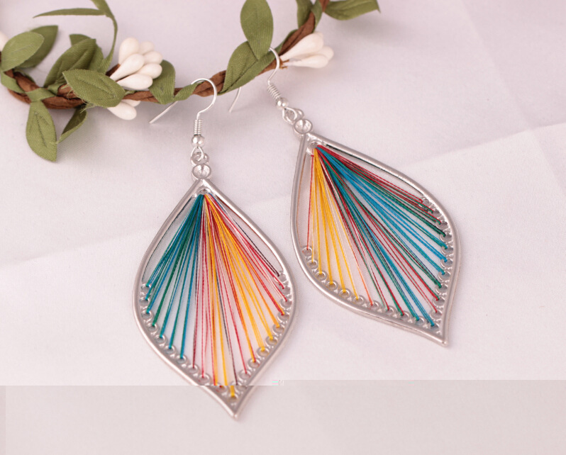Ethnic Style Geometric Plating Alloy No Inlaid Earrings display picture 1