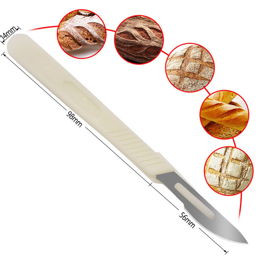 Kitchen practical gadgets European bread cutter European bread cutter French baguette cutting knife carbon steel knife baking tool