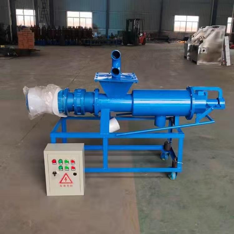不锈钢粪便分离机螺旋挤压猪粪脱水机固液分离机厂家