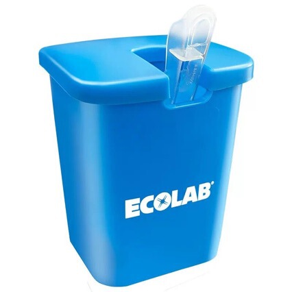 Ecolab Ice Scoop Disinfection Bucket Commercial with Scale Restaurant Milk Tea Shop Ice Clip Rag Square Towel Soaking Special Container