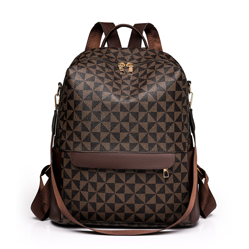 Mochila, bolso femenino, estilo explosivo transfronterizo, mochila antirrobo para mujer, bolso de viaje de moda de gran capacidad retro casual