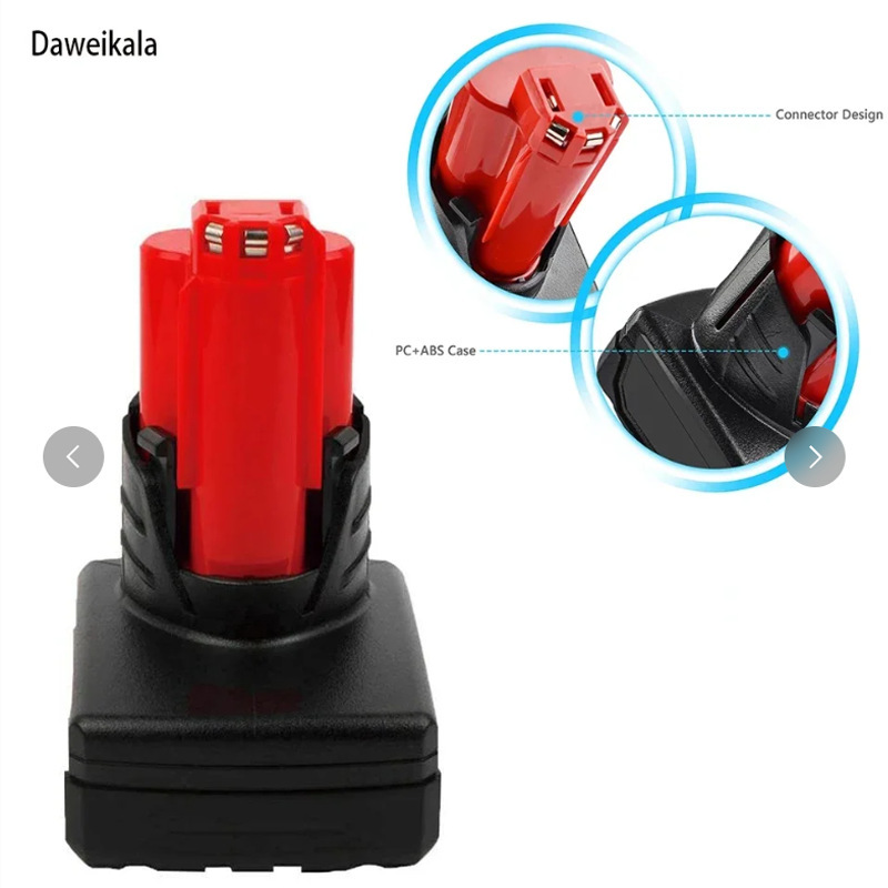 Factory Direct Turpow 12V 6000Mah Rechargeable Battery Milwaukee M12 Xc Cordless Tools