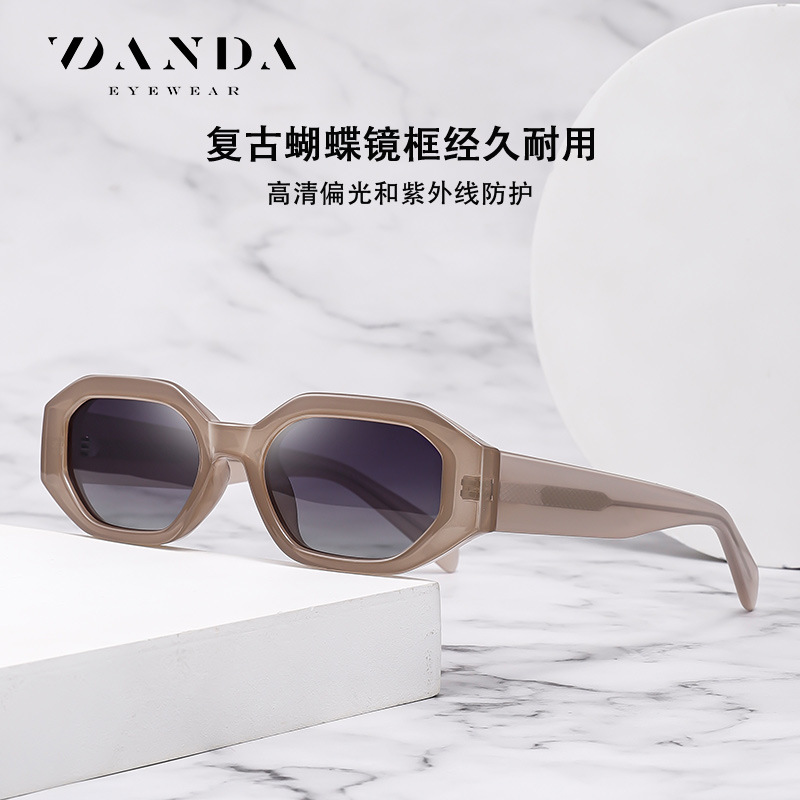 Nuevas gafas de sol polarizadas de placa S26122 personalidad transfronteriza gafas de sol multilaterales irregulares gafas de sol para exteriores