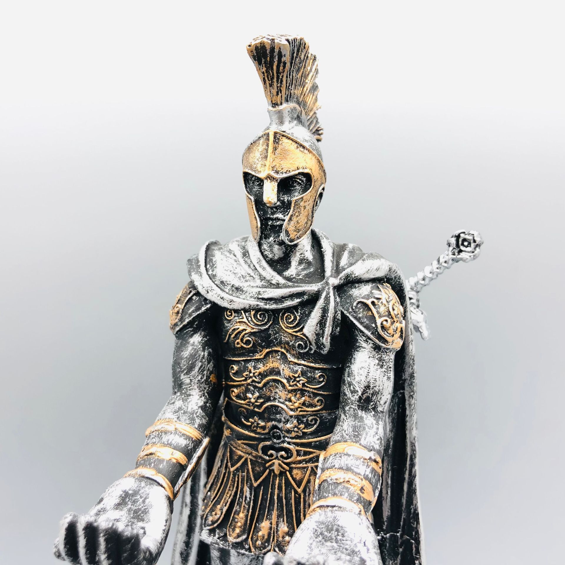 Caballero ejecutivo romano Guerrero titular de la pluma titular del teléfono móvil titular de la pluma juego creativo mango soporte PENHOLDER